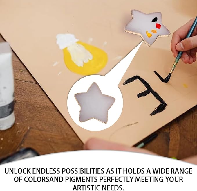 Nail Polish Palette, 2Pcs Resin Nail Art Palette,