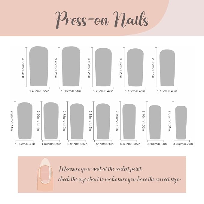 BABALAL Press on Nails Long Square Fake Nails Red White French Tip Artificial Glue on Heart Bow Charm Acrylic Nail Art False Nails 24Pcs Squoval Manicure False Nails Supplies DIY Glossy Stick on Nails