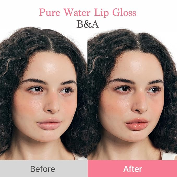 dasique Pure Water Lip Gloss 0.09 oz | Variety of Colors | Dewy Gloss | Buildable Gloss Tesxture | Non-Sticky | K-beauty (#06 Fade Rose)