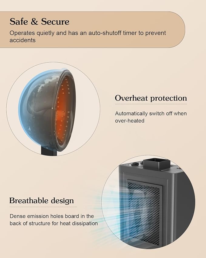 Paddie Professional Hair Dryer Chair for Salon, Angle & Height & Temperature Adjustable 1000W Downdraft Hood, 60-Minute Timer