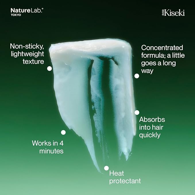 NatureLab.TOKYO Kiseki Molecular Repair Leave-In Hair Masque Refill: Restores Damaged Hair, Repairs Heat & Chemical Damage, Boosts Strength, Smoothness & Softness, 1.7 Fl Oz