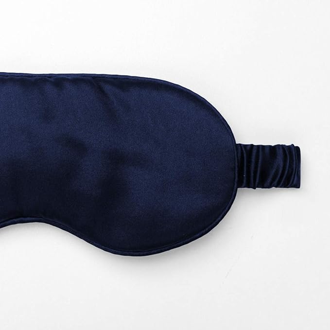 Silk Sleep Mask Light Blocking Luxury 100% Mulberry 19mm Silk Eye Mask Eye Cover Blindfold Ultra Soft Light & Comfy Anti Aging Skin Care with Travel Bag Gift Package