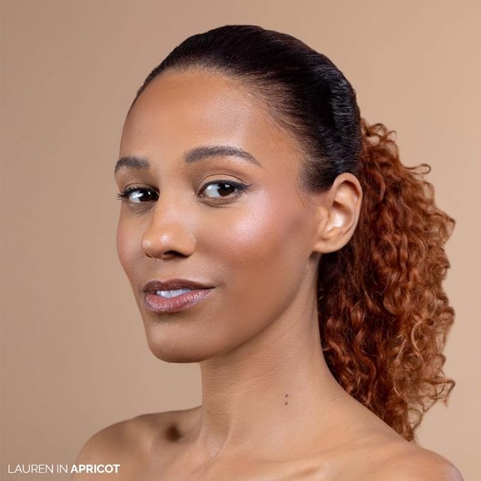 OFIR Elation Powder Blush for Cheeks | Buildable Pigment Adds Radiant Tone | Blurring Powder Softens Lines | Lightweight Texture for Lasting Glow | Apricot - Subtle Peach with Warm Undertones 0.13 Oz