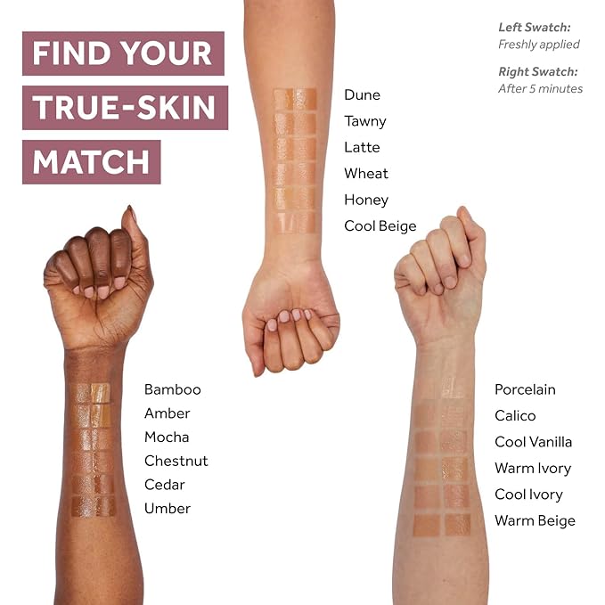 No7 Lift & Luminate Triple Action Serum Foundation - Liquid Makeup with SPF 15 for a Dewy, Glowy Base - Radiant Formula for Mature Skin - Dune (1 Fl Oz)