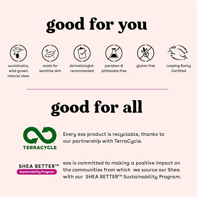 eos 100% Natural & Organic Lip Balm- Pomegranate Raspberry, Dermatologist Recommended, All-Day Moisture Lip Care, 0.14 Oz, 2 Pack