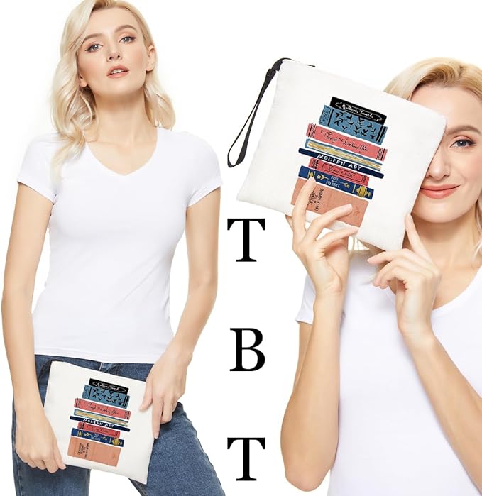 Book lovers gifts makeup bag