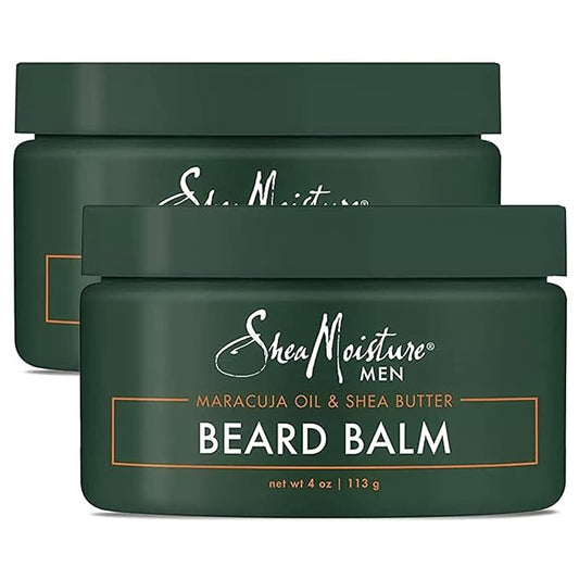 SheaMoisture Beard Balm for Men, 2-Pack – Moisturizing Shea Butter & Maracuja Oil, Gifts for Men, 4 Oz Ea