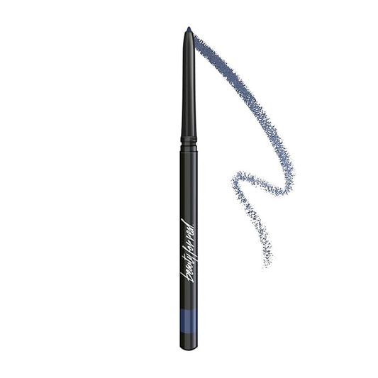 Beauty For Real I-Line 24-7 Waterproof Gel Eyeliner, In The Navy, Rich Blue Matte, Cruelty Free Blendable Gel Formula for Precision Application, 0.01oz