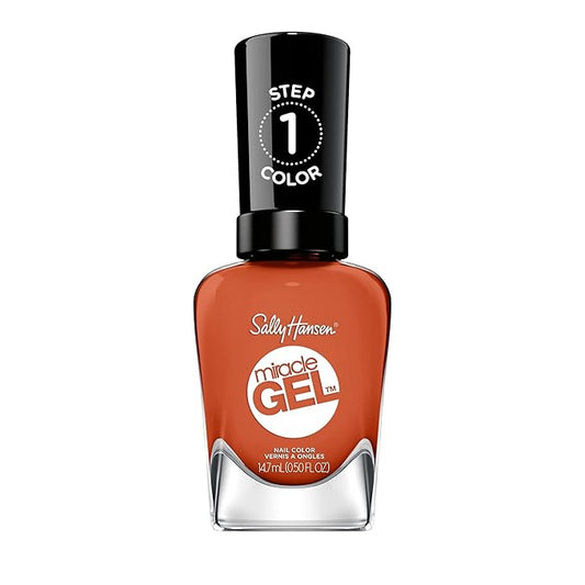Sally Hansen Miracle Gel™, A Hot Minute, Long Lasting, Gel-Like Formula, No UV Lamp Needed, Orange Nail Polish