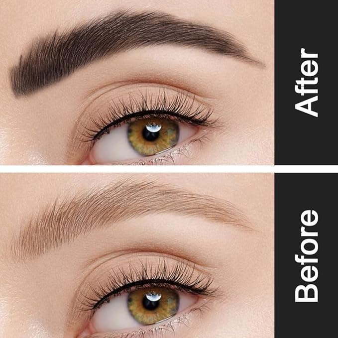 Kaely 2Pcs Eyebrow Gel Waterproof,Longwear Tinted Eye Brow Mascara,Eyebrow Color Makeup kit,maquillaje gel para cejas a prueba de agua,Long Lasting Eyebrows Vegan cosmetics,05 Brunette