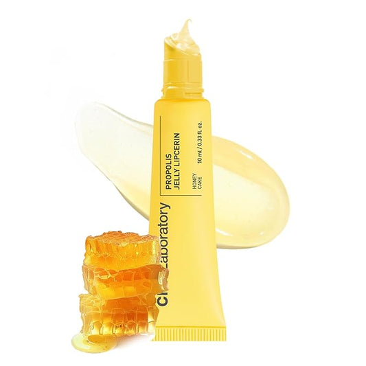 CNP Propolis Jelly Lipcerin™ - 01 Honey Cake, Hydrating Lip Balm & Gloss with Manuka Honey + Hyaluronic Acid, Korean Skincare, 0.3 fl.oz.