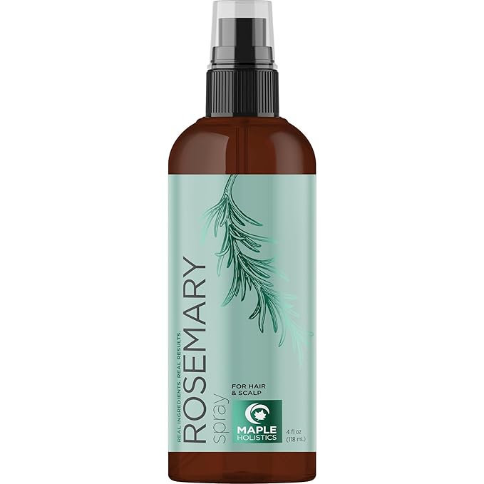 Rosemary Water Spray for Hair & Scalp - Biotin Rosemary Rice Water Spray with Nourishing B Vitamins Ginseng Extract and Peppermint Oil - Dry Hair & Scalp Treatment - Vegan & Cruelty-Free (4 Fl Oz)