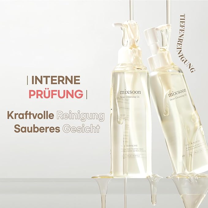 mixsoon Bean Cleansing Oil - Lightweight Oil Deep Cleansing and Makeup Remover, Fermented Bean, Hydrating and Balancing for Smooth Skin 195ml / 6.59 fl.oz. Korean Glass Skin Care