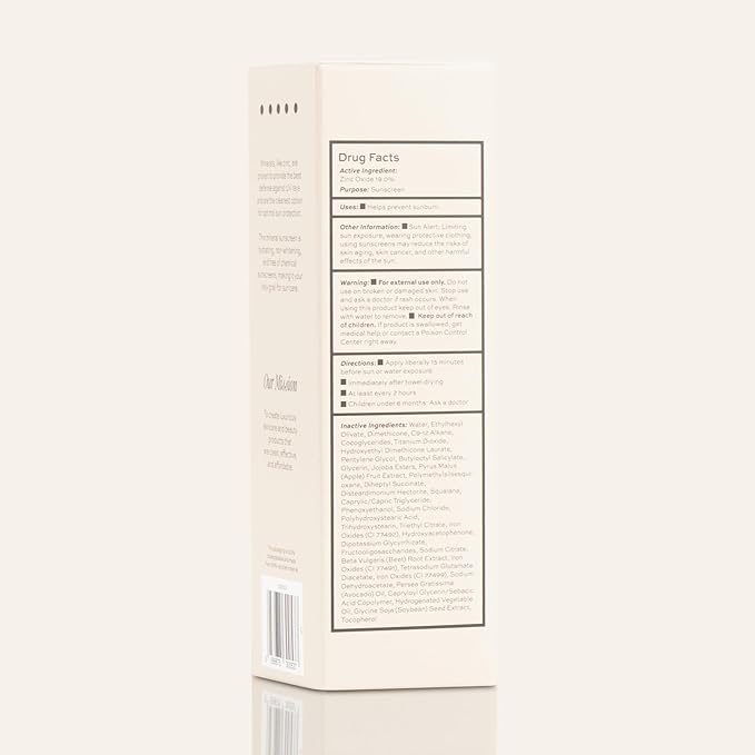 DIME Beauty Tinted Glow Wonderscreen SPF 30, Mineral Sunscreen for Face with 19% Zinc Oxide, Tinted Moisturizer with SPF, 50 g (Light)