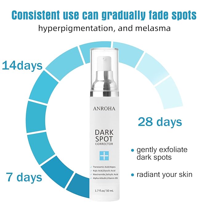 Dark Spot Remover for Face and Body Serum Promotes Anti-Aging Effect -Dark Spot Corrector for Women and Men with Niacinamide Kojic Acid & Salicyic Acid 50ml /1.7fl oz