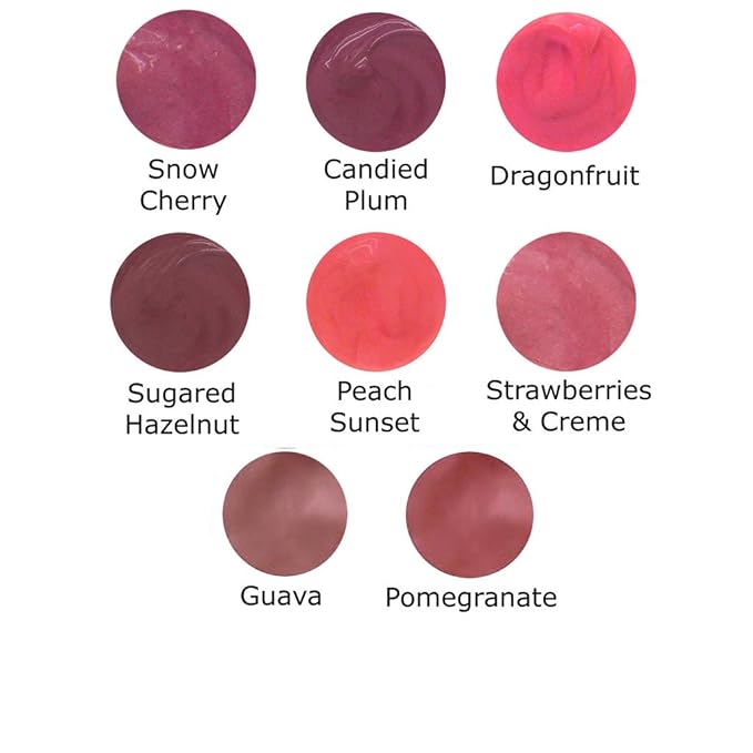 Lauren Brooke Cosmetiques Natural Color Fusion Lip Glaze, Lip Color (Pomegranate)