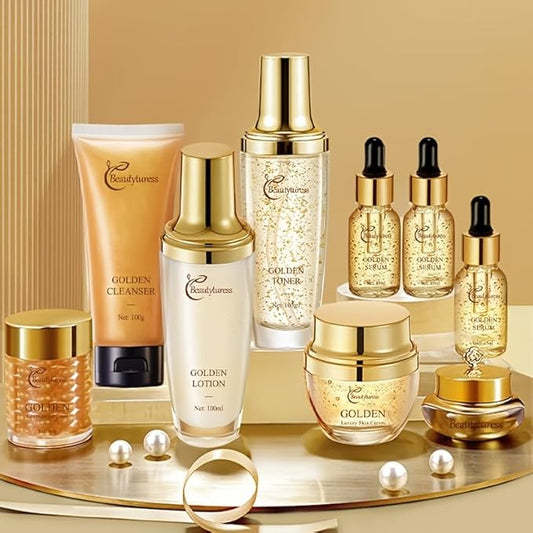 Snail Mucin Facial Skincare Set for Women, Suitable for All Skin Types - Deep Moisturizing & Nourishing with Collagen, Ideal Christmas Skincare Gift - Anti-aging Skin Care Set, Face Kits