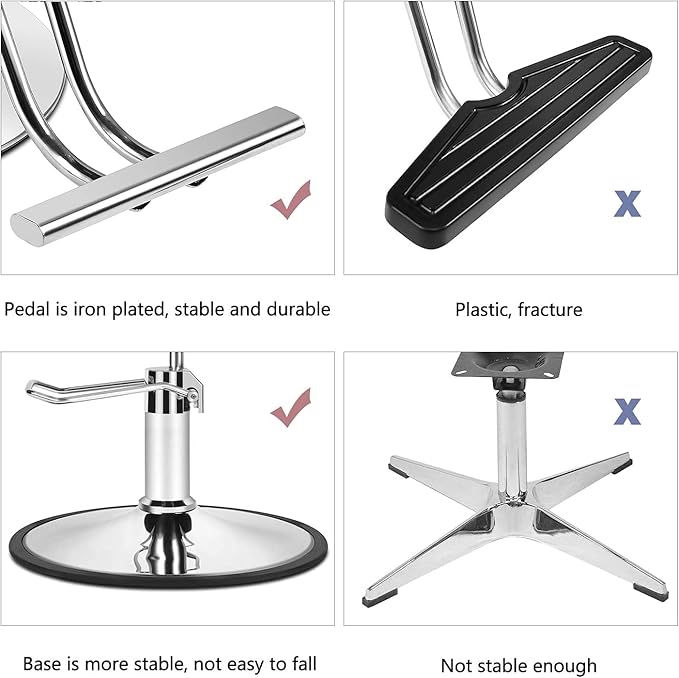 Artist hand Salon Chair for Hair Stylist, Comfortable Barber Chair Hydraulic Pump Stylist Chairs for Salon with Extra Wide Seat, Spa Beauty Equipment for Hair Stylists for Barbershop and Home