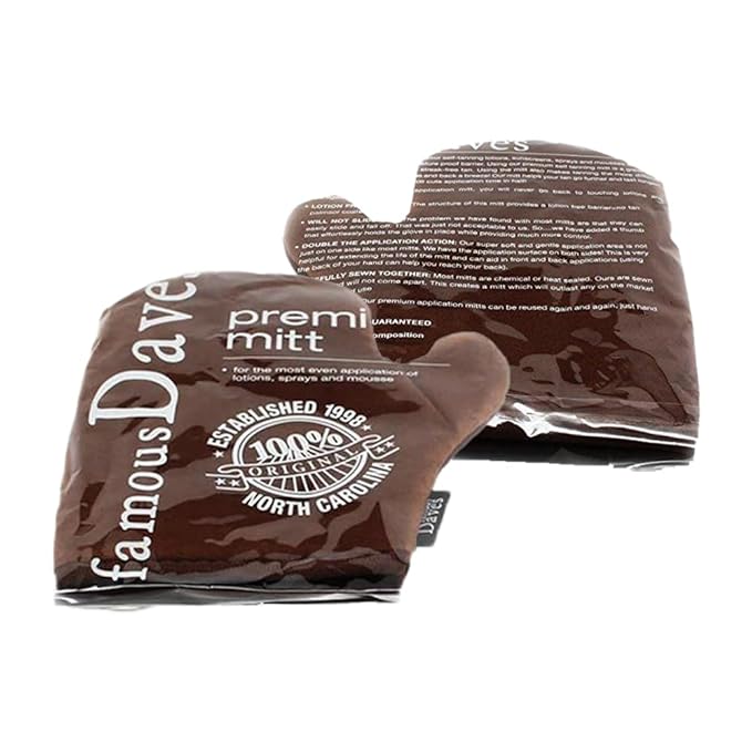 Self Tanning Mitt Applicator - Sunless Self Tanner mitt Glove Tanner Applicator Mitt Self Tan Reusable Double Sided With Thumb Ultra Soft tanning Mitt