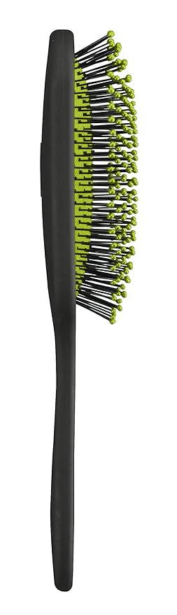 Conair The Knot Doctor for Premium Pro Detangling Brush for Wet or Dry Hair with Green Storage Case, Black