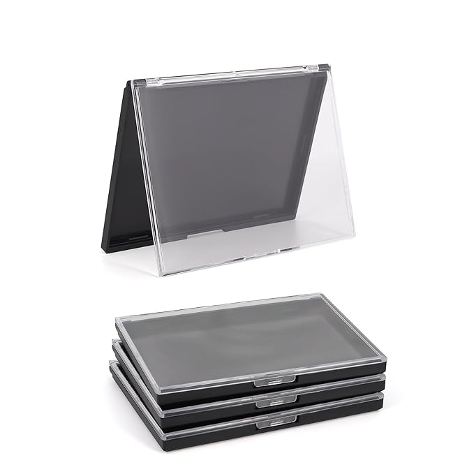 Magnetic Makeup Palette with Clear Top, 3Pack Empty