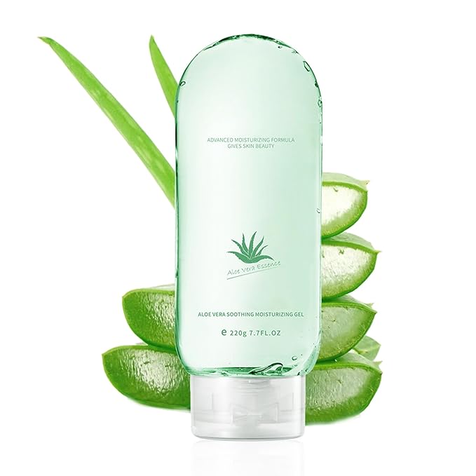Moisturizing Gel for Face & Body,Non-sticky Gel After Sun Aloe Lotion Skin Care,Fast Absorbing Long Lasting Refreshing Hydrating Face Moisturizer for All Skin Types 03