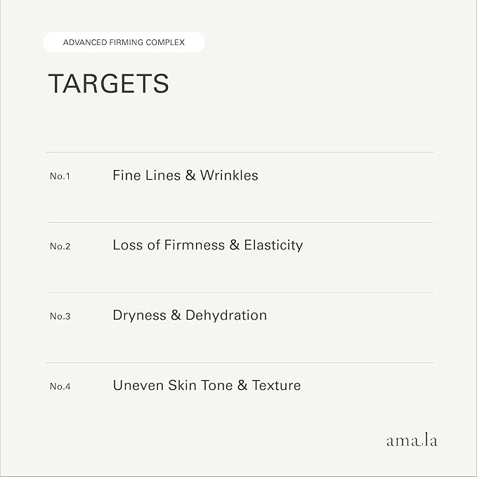 Amala Advanced Firming Complex Cream - All Natural Anti-Aging Face Moisturizer for Fine Lines & Wrinkles - Moisturizing Skin Tightening Cream For Face and Neck (50 ml)