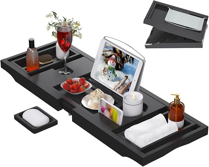 Artmalle bathtub caddy tray -