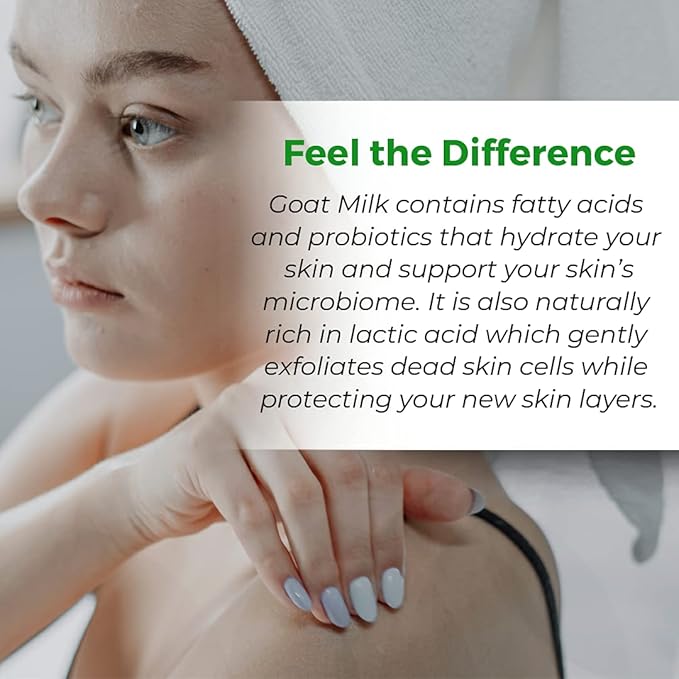 Legend's Creek Farm, Goat Milk Body Butter - Hydrating Natural Body Moisturizer with Organic Shea Butter & Grape Seed Oil - 8 Oz Purifying & Toning Whipped Body Butter (Sea Salt & Sage)