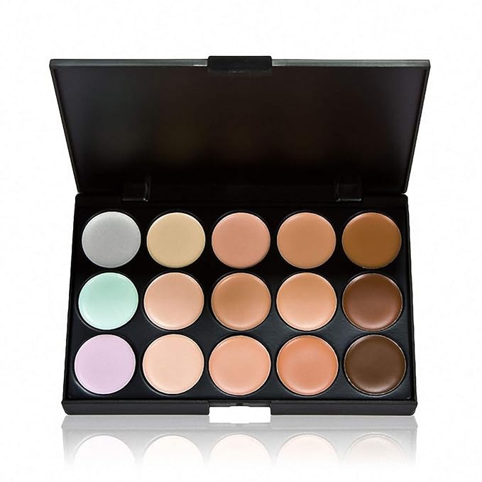 Concealer Palette, 15 Colors Makeup Palette Facial Camouflage