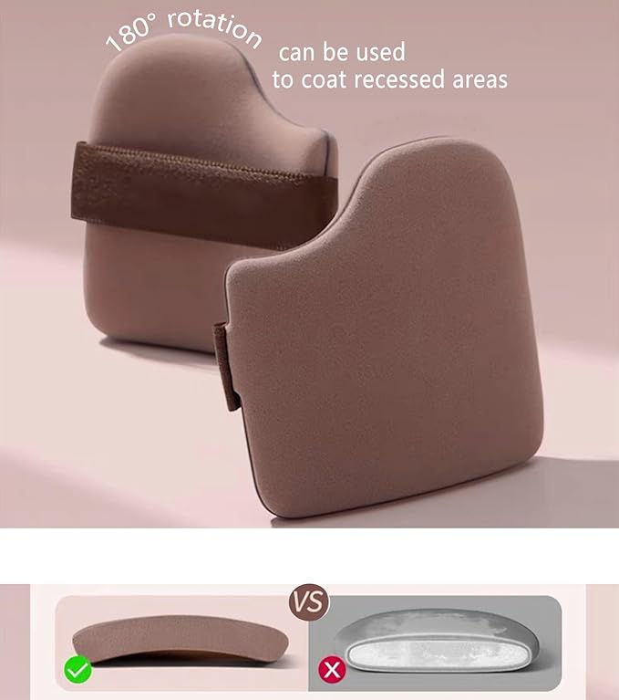 6 PCS Makeup Sponge Makeup Flat Puffs For Foundation Concealer And Powder, Latex Free Blender Chocolate Makeup Sponges For Natural Makeup (6 PCS)