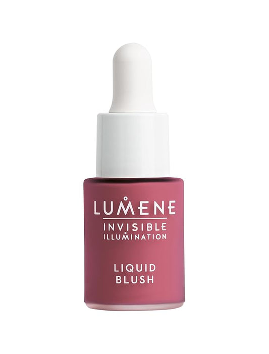 Lumene Invisible Illumination Liquid Blush Berry Nectar 15ml – Buildable Dewy Tint with Arctic Spring Water & Cloudberry Extract – Radiant, Weightless Flush for All Skin Tones