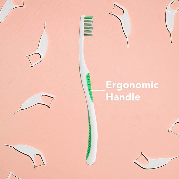 Platypus Orthodontic Toothbrush for Braces | Soft Bristle Braces Toothbrush for Adults & Kids | Angled Bristles for Better Access Around Brackets and Archwires, Comfort Silicone Grip | 2 Count