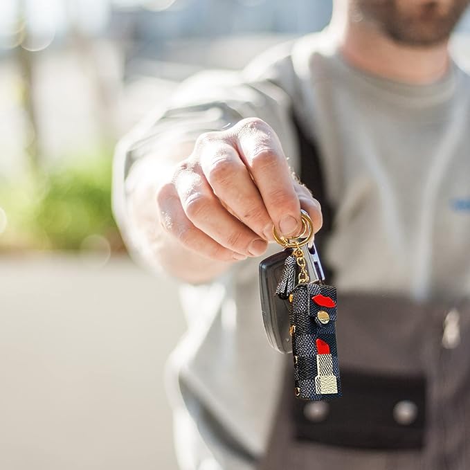 Lip Balm Holder Keychain for Women Wallet