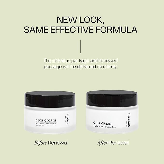 Meebak Cica Cream | Daily Repair Moisturizer with Niacinamide, Ceramide, & Retinol | Deep Hydration & Soothing | Locks in Moisture | Suitable for Sensitive Skin