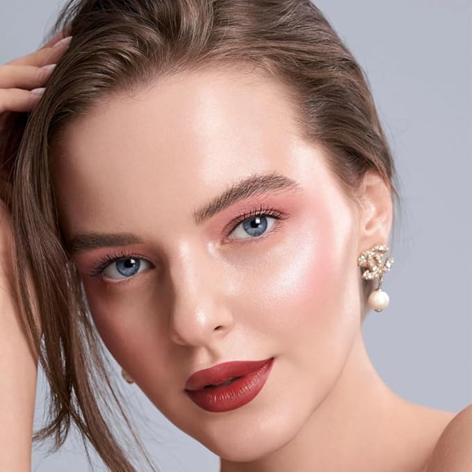 Lip Stain, Waterproof lip tint, Matte Color Look, Longlasting All Day Wear Lip Color, Smudge Proof Natural Finish, Precise Chisel Tip Marker,non sticky lip gloss,kiss proof lip color 06#