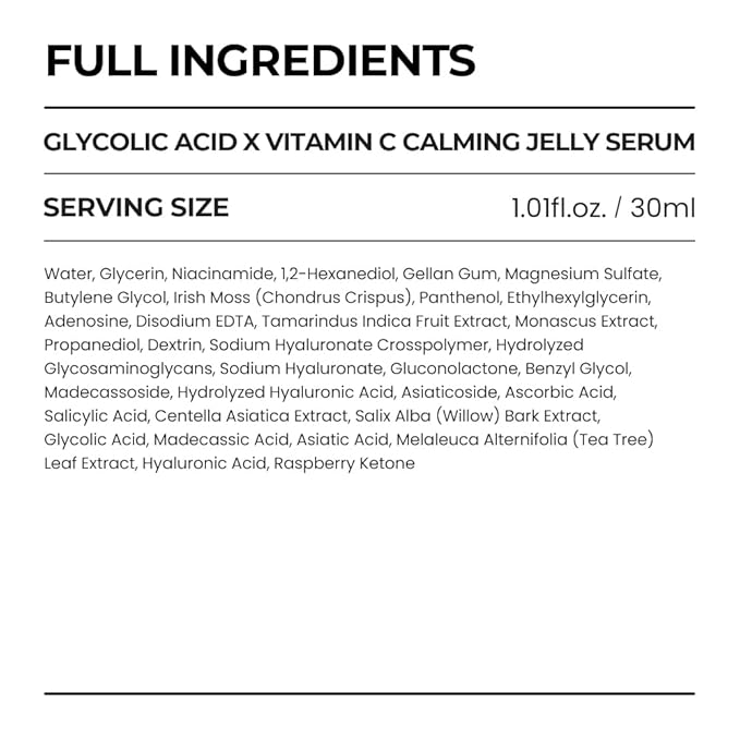 [SKIN&LAB] GLYCOLIC ACID X VITAMIN C CALMING JELLY SERUM, 1.01 fl. oz.