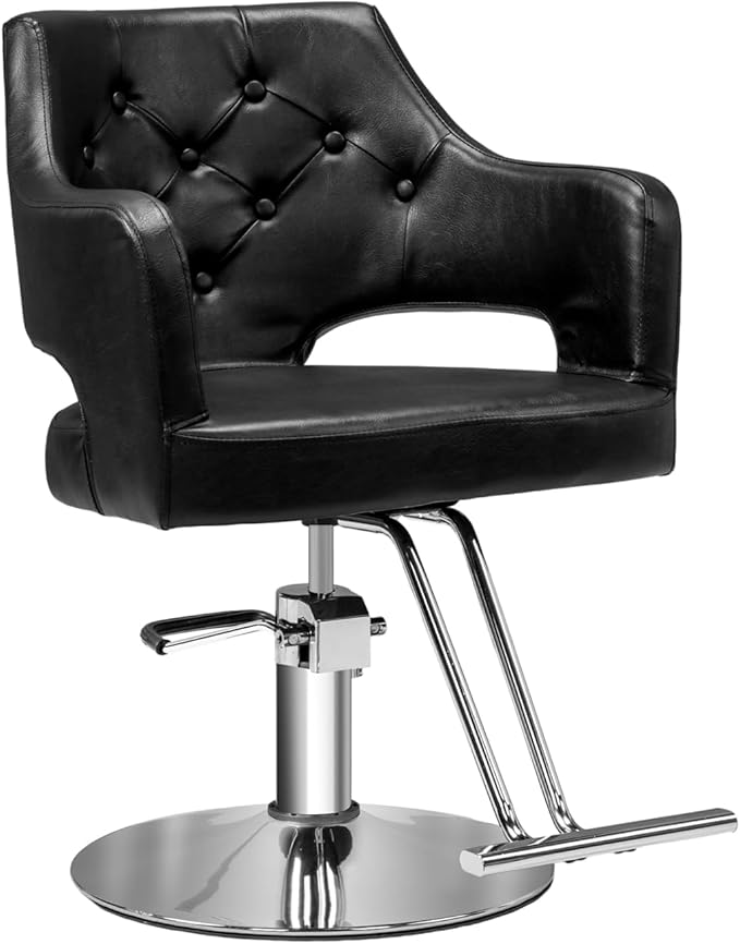 OmySalon Hair Salon Chair Hydraulic Barber Chair for Home Barbershop, Styling Chair for Hair Stylist Heavy Duty, Hairdressing Beauty Spa Equipment