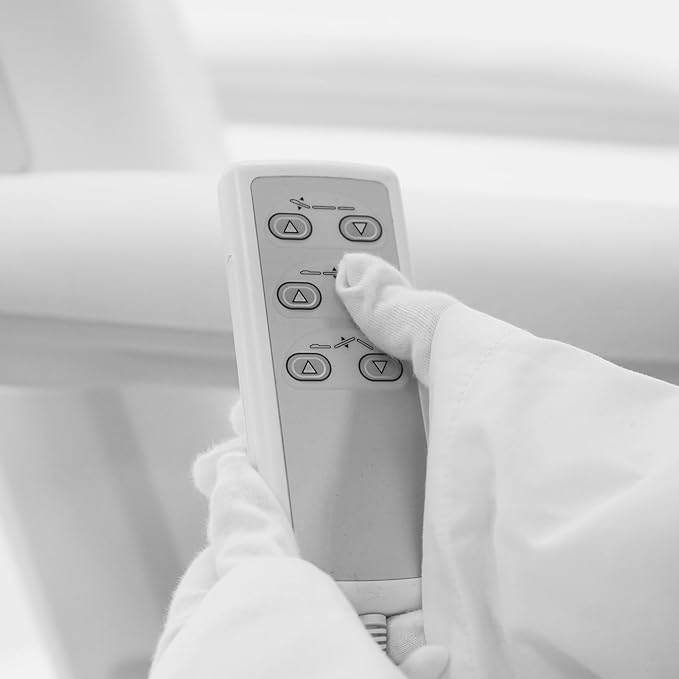 SKINACT Venus White Electric Medical Spa Treatment Table/Chair with Wired Hand Remote Control