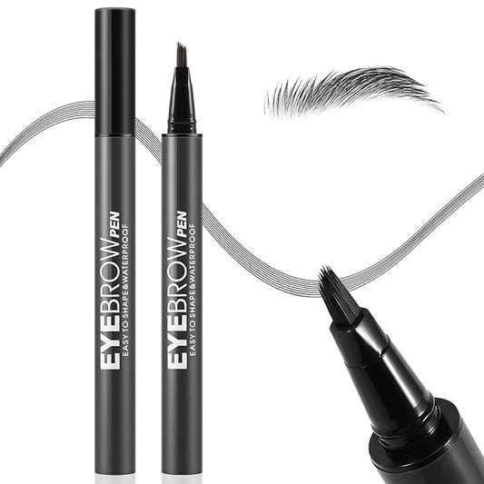 Boobeen Liquid Microblading Eyebrow Pencils, Waterproof Eyebrow Pen for Natural Brow, Long-Lasting Precision Brow-Fection Pen for All-Day, for Women Girls Makeup