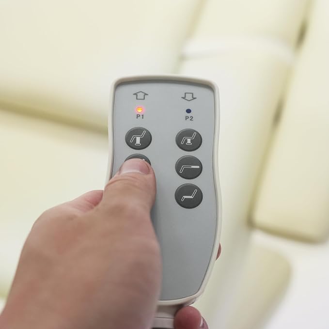 SKINACT Milo 3.0 Motor (with Independent Leg Adjustment) Electric Massage & Facial Bed/Table Beige top and Dark Brown Base