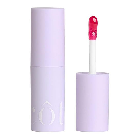 Côte Beauty's Peptide Lip Shine in Lola, Ultra Hydrating & Long-Lasting Coral Plumping Lip Gloss for Women with Hyaluronic Acid, Shea Butter & Jojoba Oil, Vegan & Cruelty-Free, 0.12 Fl Oz