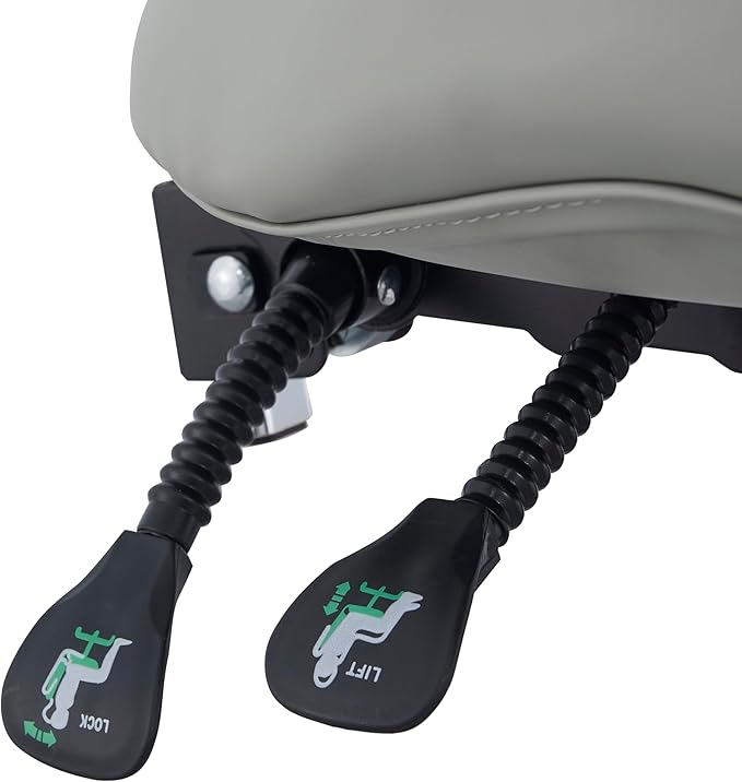 Height Adjustable Rolling Stools Drafting Chair with Backrest,Work from Home,Studio,Dental,Office Work at a Desk,Salon,Art Studio, Tattoo,Garage, Kitchen, Counter, (Grey)