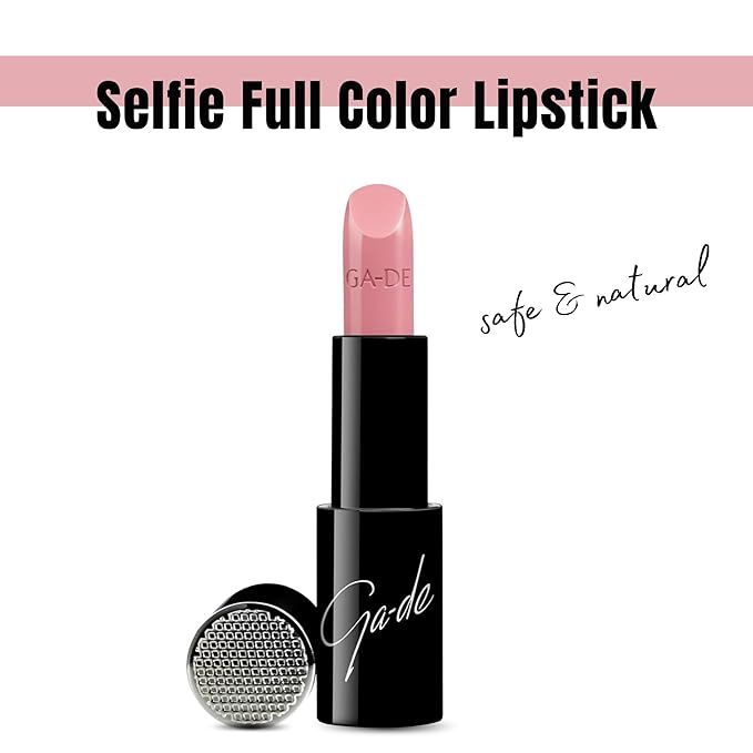 GA-DE Selfie Full Color Lipstick, 851 - Long Lasting High Pigment Lipstick with Argan Oil - Creamy Radiant Shine and Hydrating Benefits - 0.14 oz