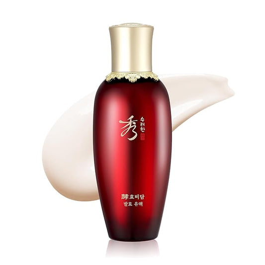 Sooryehan Hyobidam (Fermented Emulsion, 5.1fl oz) - Korean Skin Care. Moisturizing and Nourishing Facial Moisturizer by LG Beauty. Wild Ginseng.