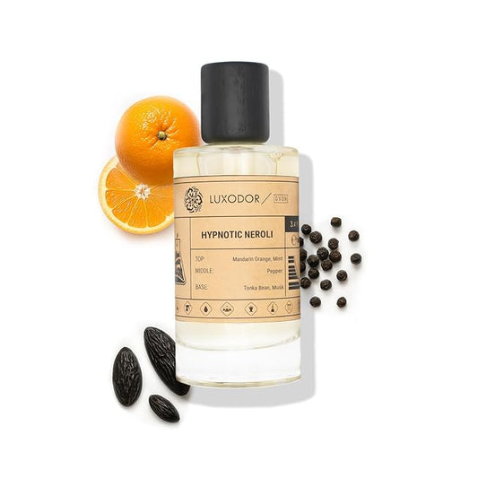 Hypnotic Neroli Perfume for Women, Inspired by Allure Homme Sport, 2-Piece Combo of 100 ml Fragrance Spray Bottle and 10 ml Alcohol-Free Roll-On Perfume Oil, Vegan, Paraben-Free