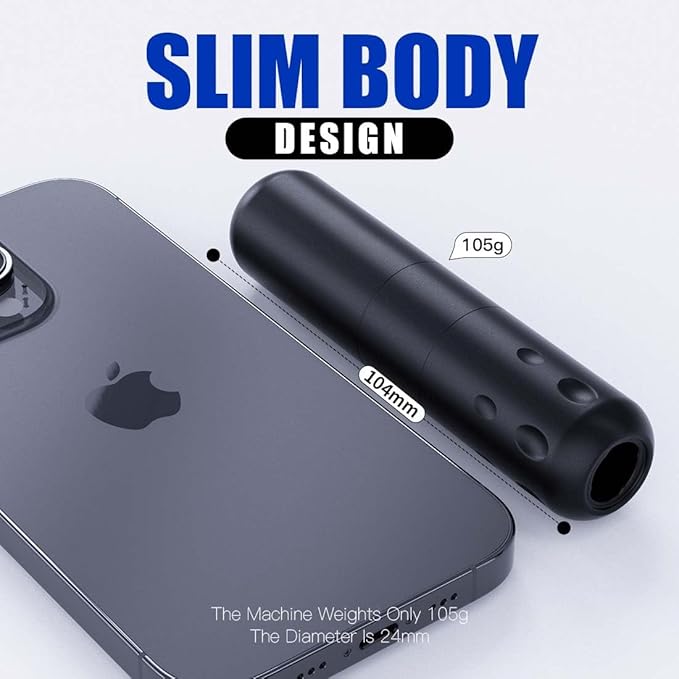 Dragonhawk Tattoo Kit S9 Tattoo Gun Machine Kit Complete Beginner Tattoo Kit Coreless Motor 20Pcs Pro Cartridges Needles