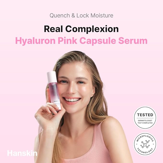 Hanskin Pink Hyaluron Complete Care Set – Skin Essence, Pink Capsule Serum & Moisture Sheet Mask | Hydrating & Revitalizing Korean Skincare Kit for Radiant-Looking Skin, K-Beauty