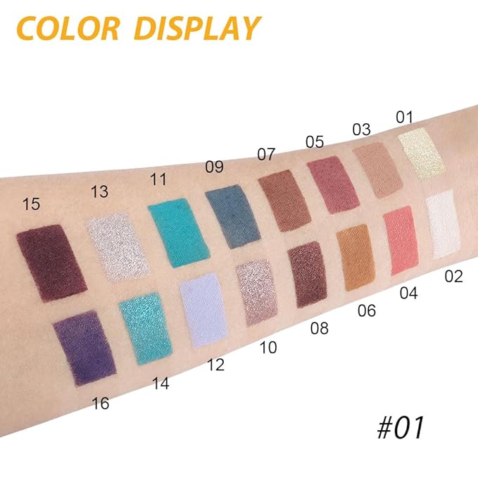 9 Colors Blue Champagne Gold Matte Shimmer Eyeshadow Palette for Eye Makeup,High Pigmented Silver Brown Eye Shadow Primers Powder Palet de sombras de ojos