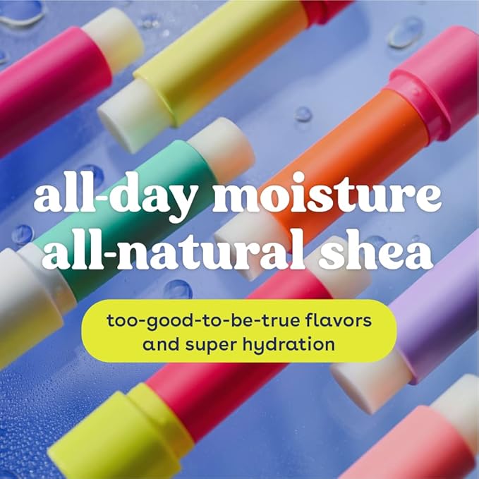 eos FlavorLab Lip Balm Stick and Sphere, Watermelon Frosé, Natural Shea Lip Products, 2 Count(Pack of 2)